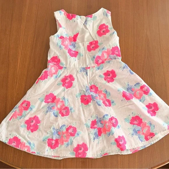 8 KIDS Floral Pink and White Dress - Picture 3 of 4